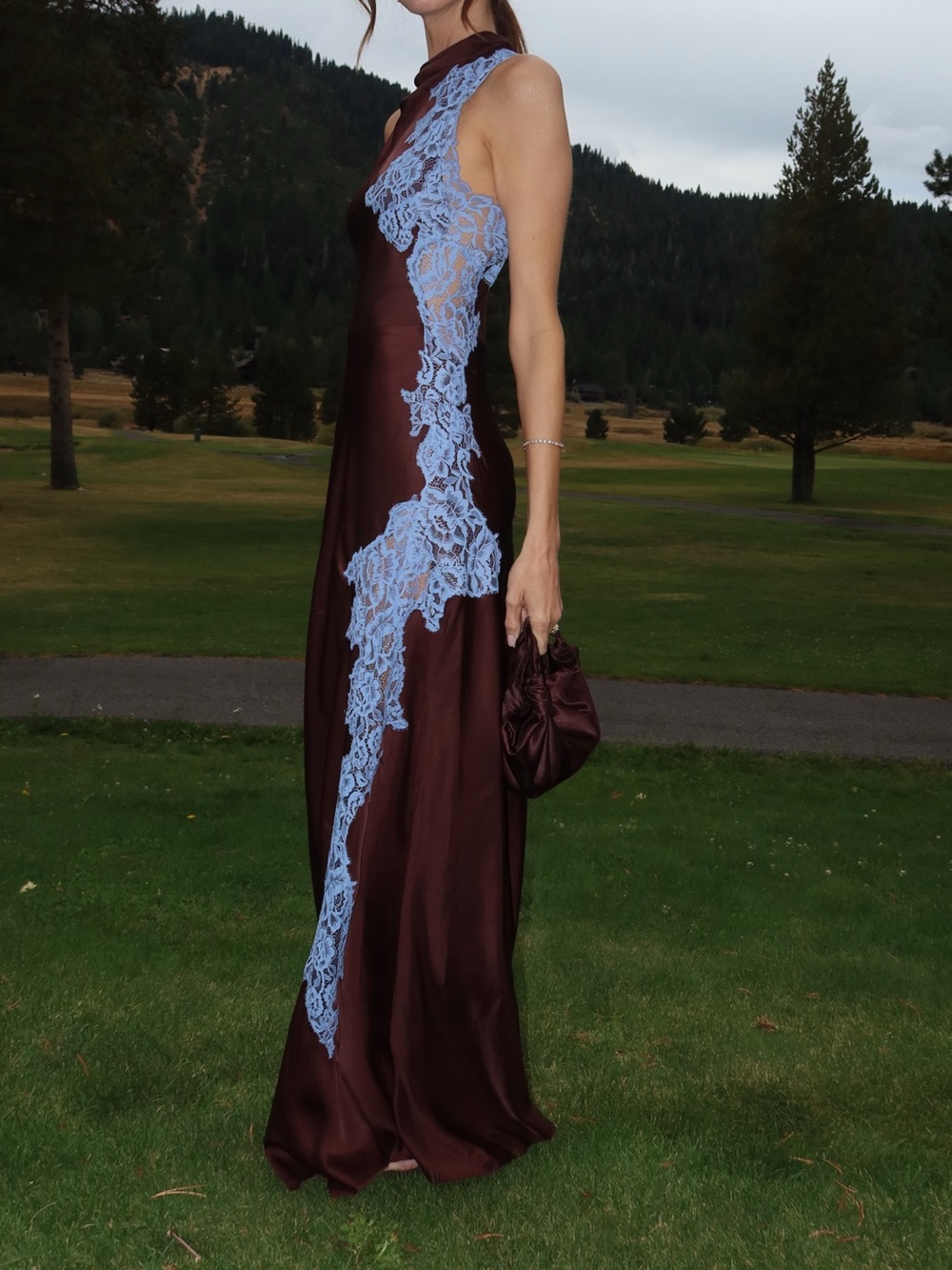 ALC Josephine Satin And Lace Maxi Dress - Picture 3 of 5